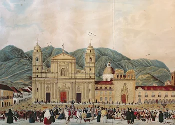 La Plaza de Bolivar, Bogotà, 1837